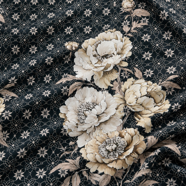 Printed fabric source 3, styled natural creases