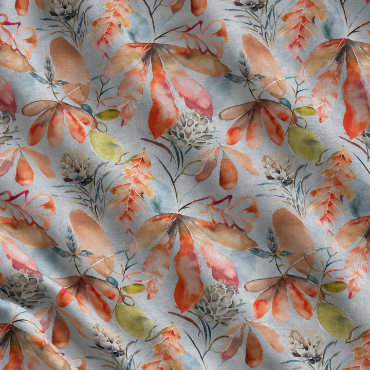 Printed fabric source 11, styled natural creases