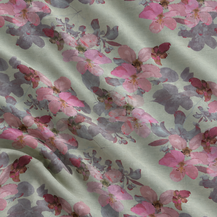Printed fabric source 13, styled natural creases