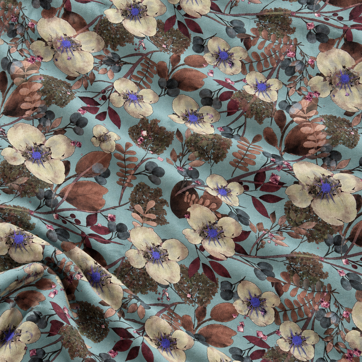 Printed fabric source 8, styled natural creases