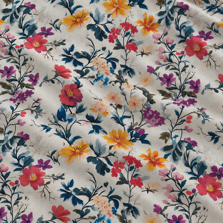 Printed fabric source 10, styled natural creases