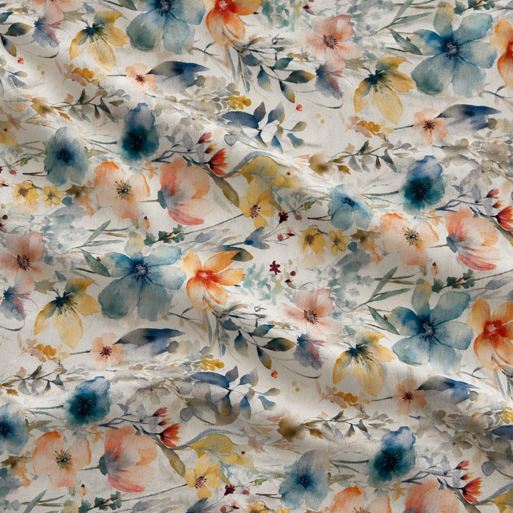 Printed fabric source 12, styled natural creases